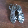 Silberne - bronzene abendschuhe gr. 38 1