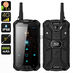 Conquest S8 Pro Rugged Smartphone (Black)