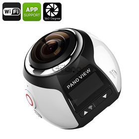 360 Degree 4K Action Camera (Silver)