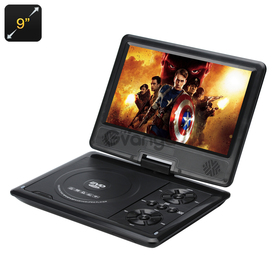 9 Inch Portable Region Free DVD Player