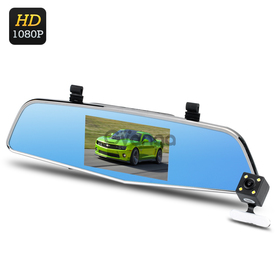 Dual Camera Rear Mirror Dash Cam