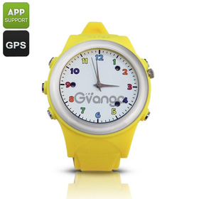 Kids Watch Phone With GPS Tracker (Yellow)