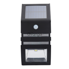 Outdoor Solar Powered Security Light (Black)