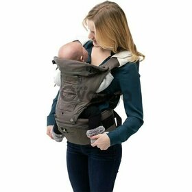 Huggs baby carrier with patented hipbelt