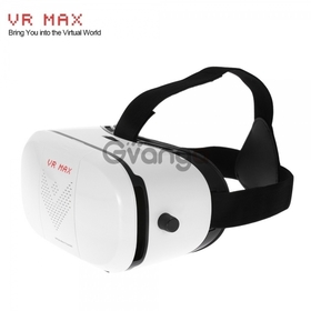 VR MAX Virtual Reality Glasses Headset 3D Glasses Head-Mounted Display for Smartphone White