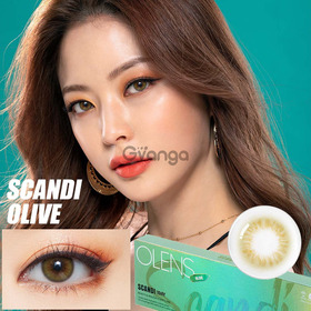 Scandi olive colored contact lenses