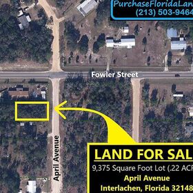 Land for Sale 9369 acre, 101 April Ave, Zip Code 32148