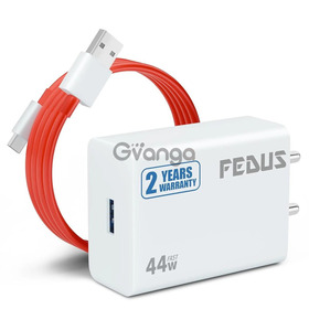 FEDUS Vivo 44W C-Type Flash Fast Charger Adapter for Vivo V40, V40 Pro, V40e, Y300 5G, Y28E, Y28S, T3 Lite, Y58, Y200 Pro