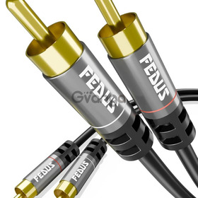 FEDUS RCA to RCA Cable Double Shielded Oxygen-Free Copper Gold Plated 2RCA