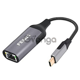 FEDUS Gigabit 1000 Mbps USB C to Ethernet RJ45 Adapter, USB-C 3.0 to RJ45 LAN Wired Adapter