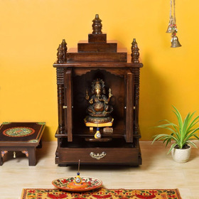 Buy Wooden Pooja Mandir Online India - Temple Designs