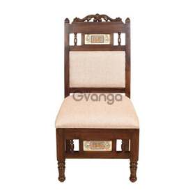 Buy Premium Teak Wood Chair with Cushion for Home & Office