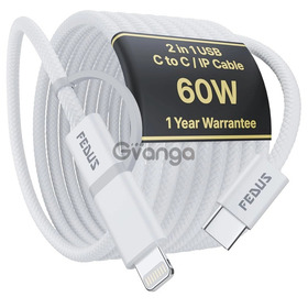 FEDUS ZETTA 2 in 1 Type C to C & Lightning Cable 1M