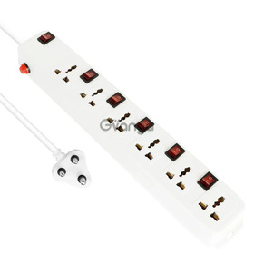 FEDUS 6 Socket 6 Switch Junction Box with Switch, Extension Board