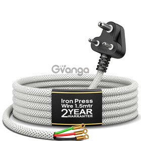 FEDUS 6A 3 Pin Heavy Duty Iron Power Cord White