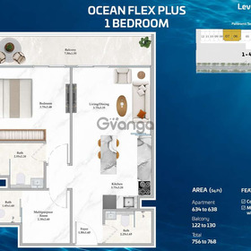 2-Bedroom Apartment in Shahrukhz Residences by Danube | Dubai Maritime City