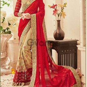 Triveni dhakad hai wholesale heavy embroidery saree