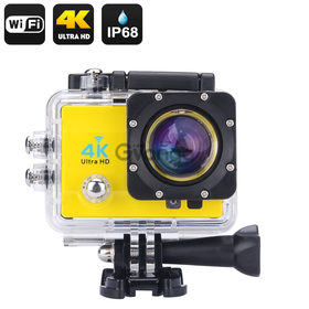4K Wi-Fi Waterproof Action Camera (Yellow)