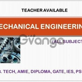 Teacher available for Mechanical Engineering