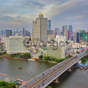 30th Fl. 167sqm. Riverside Chaophraya River, near Biggest Shopping Center Icon Siam, Bangkok Thailand.
