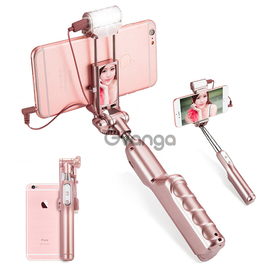 Selfie Stick For Android + iOS (RoseGold)