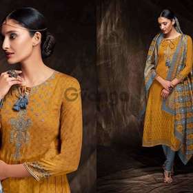 Ganga gaatha wholesale cotton silk salwar suit
