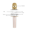 Q7 Bluetooth Karaoke Microphone (Gold)