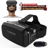 VR Shinecon Virtual Reality 3D Glasses with Bluetooth Controller for Smartphone Black