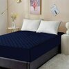 DREAM CARE Quilted Waterproof Mattress Protector Navy Blue