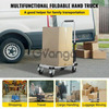 Folding Hand Truck Dolly Cart with Wheels Luggage Cart Trolley for Moving 330lbs 2