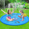 170CM Outdoor Kids Splash Sprinkler Water Play Pad Mat Swimming Home Garden Pool 1