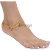 AanyaCentric Gold Plated Anklets Payal ACIA0128G