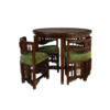 TEAK WOOD DINING TABLE AND CHAIRS