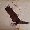 Hanging wooden eagle