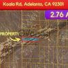 Land for Sale, Koala Rd, Zip Code 92301