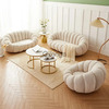 Pumpkin Lounge Sofa Set In White Colour