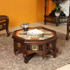 Handcrafted Wooden Center Table - Order Today