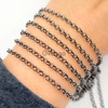 Oxidized silver chain wholesale​