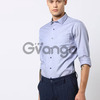 Ditsy Print Slim Fit Shirt with Patch Pocket