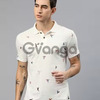 Block Print Regular Fit Polo T-shirt