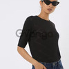 Checked Pullover with Scalloped hems
