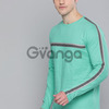 Difference of Opinion Men Sea Green Striped Round Neck T-shirt