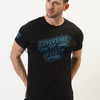 Difference of Opinion Men Black Printed Round Neck T-shirt