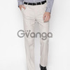 Arrow Men Beige Smart Regular Fit Solid Formal Trousers