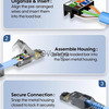 FEDUS PING Cat6A Toolless RJ45 Connector | Plastic Termination Plug 2