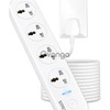 FEDUS 4 Universal Sockets with Individual Switch 2M