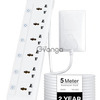 FEDUS 6 Universal Sockets with Individual Switch 5M 1
