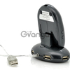 Wireless Mouse with Charging Dock + USB Hub