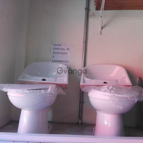 inodoros y lavamanos