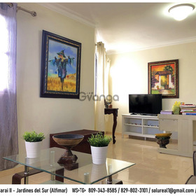 *Apartamento amueblado familiar en Jardines del Sur